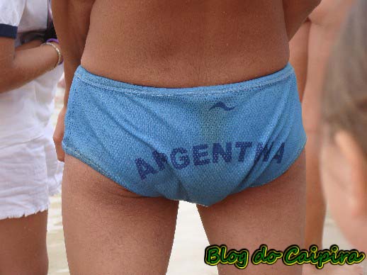 argentino na praia