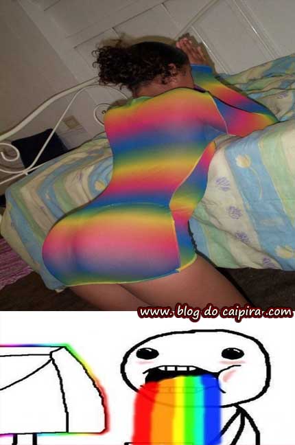 arco iris colorido meme