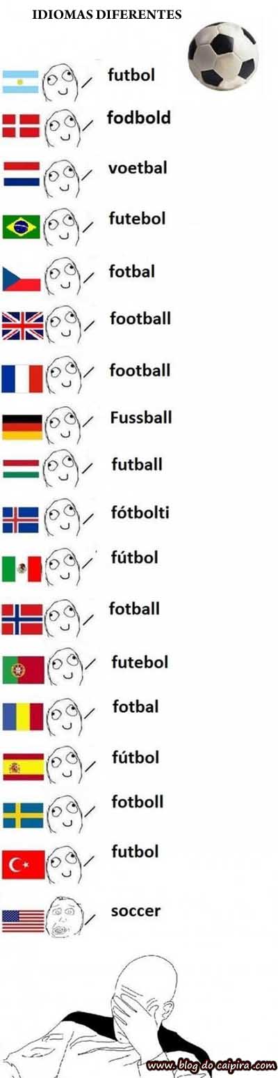 como é o futebol em outros países