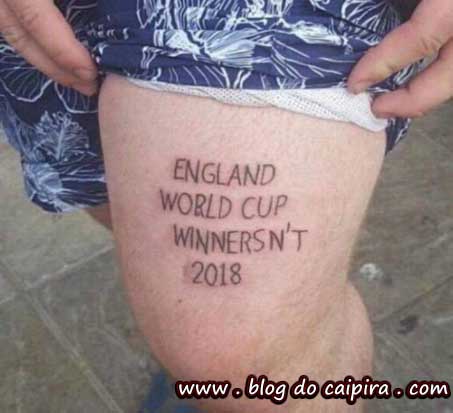tatuagem da Copa da Rússia