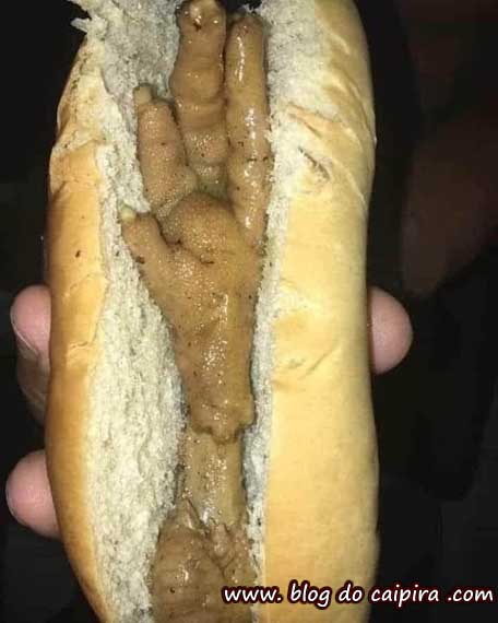 hot dog de frango